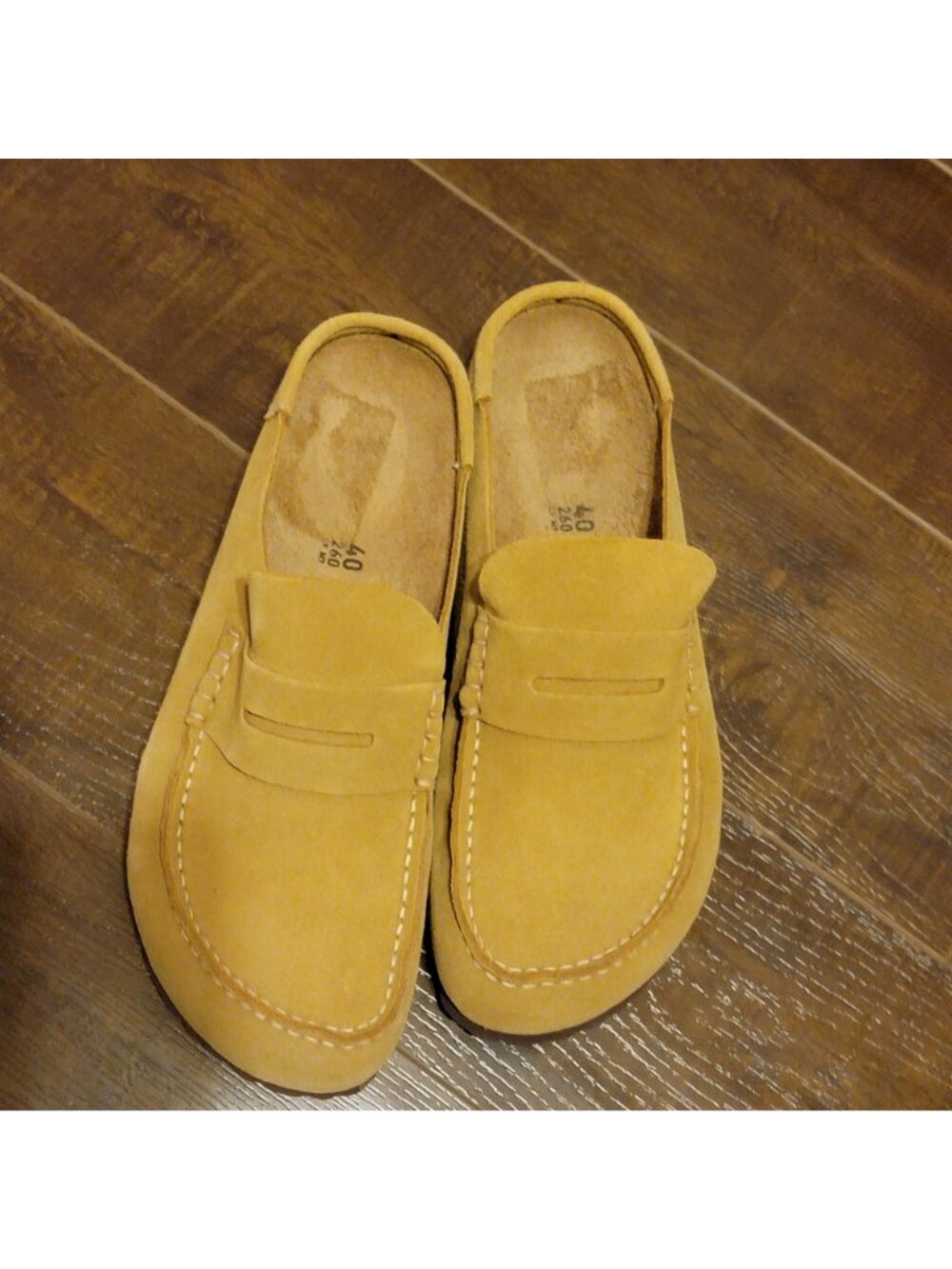 NEW Birkenstock Naples Wrapped Clog Suede Neutral Casual Y2K Womens 40 9 9.5 - Picture 2 of 8